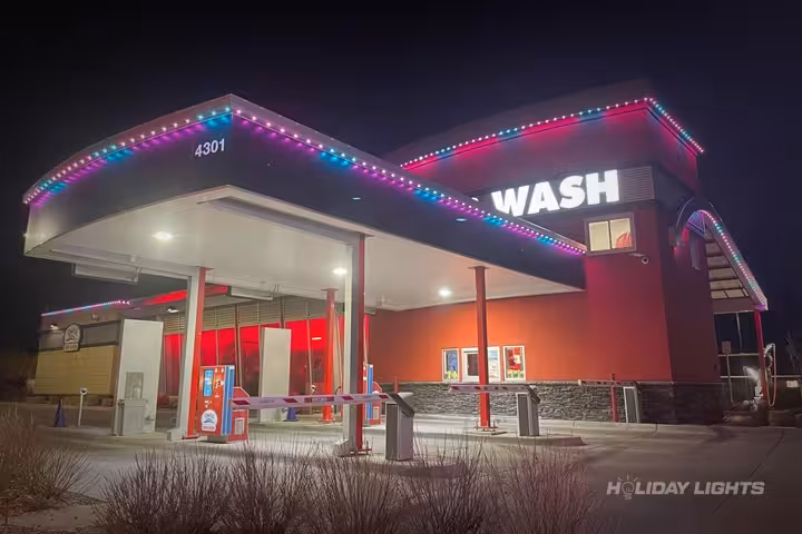 Permanent holiday lights installation in New Jersey