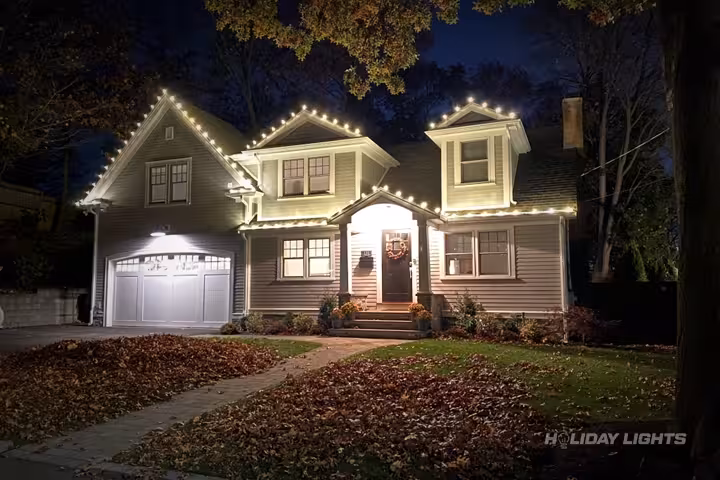 Residential holiday lights installation in New Jersey