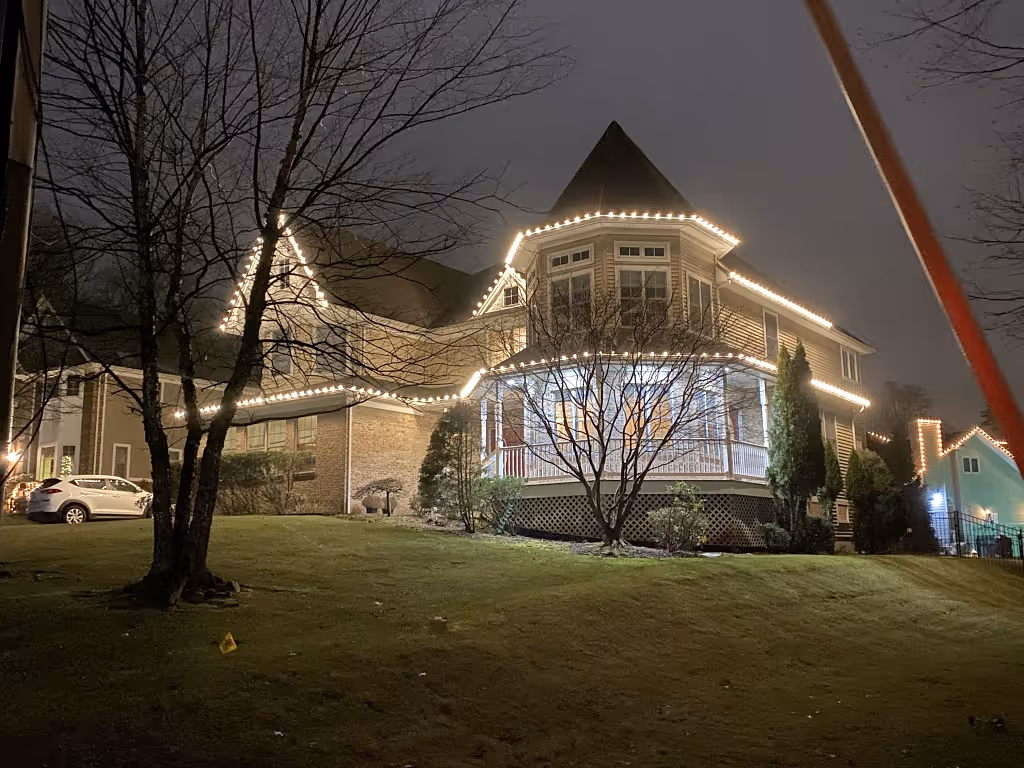 Residential holiday lights installation in New Jersey