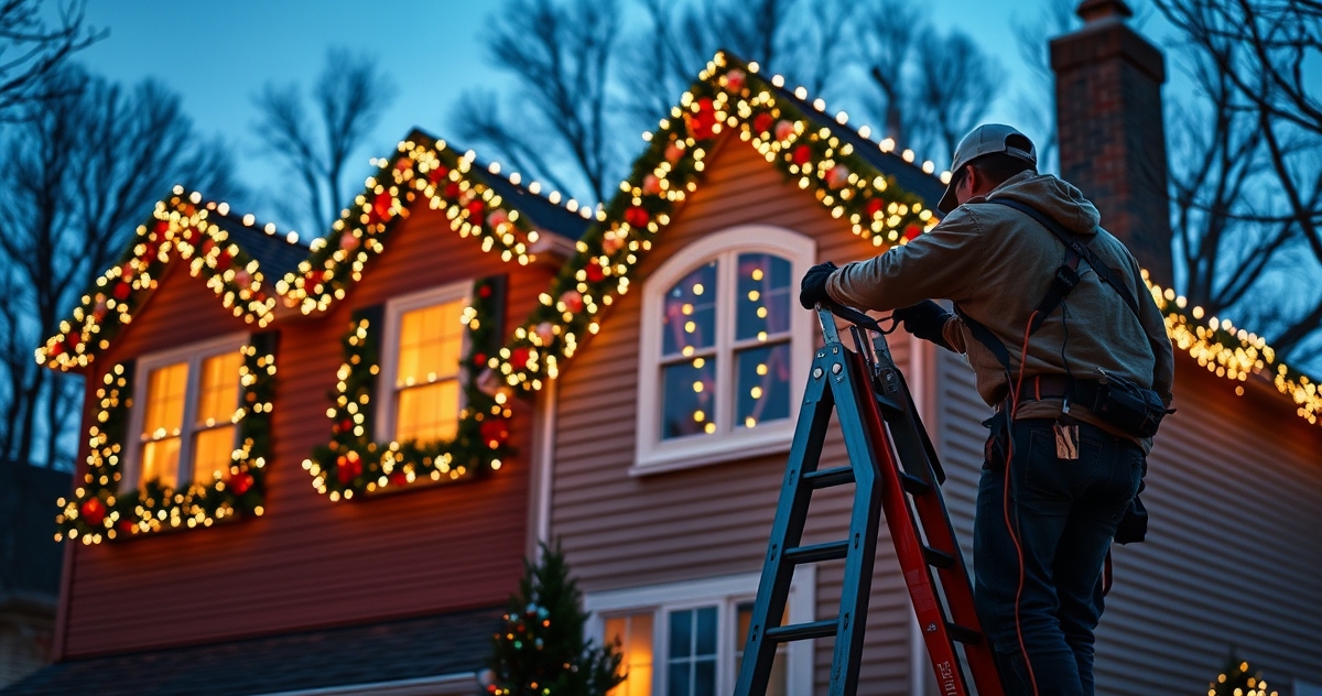 Wreaths and garland