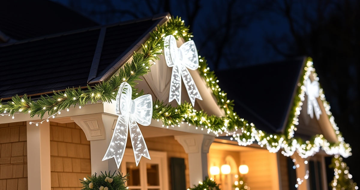 Christmas Lights Morristown NJ: Historic Green to Modern Roofline Lighting