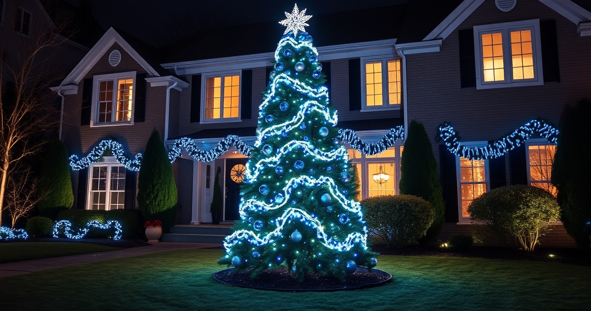 Christmas Lights Summit NJ: Upscale Roofline Designs with C9 Bulbs