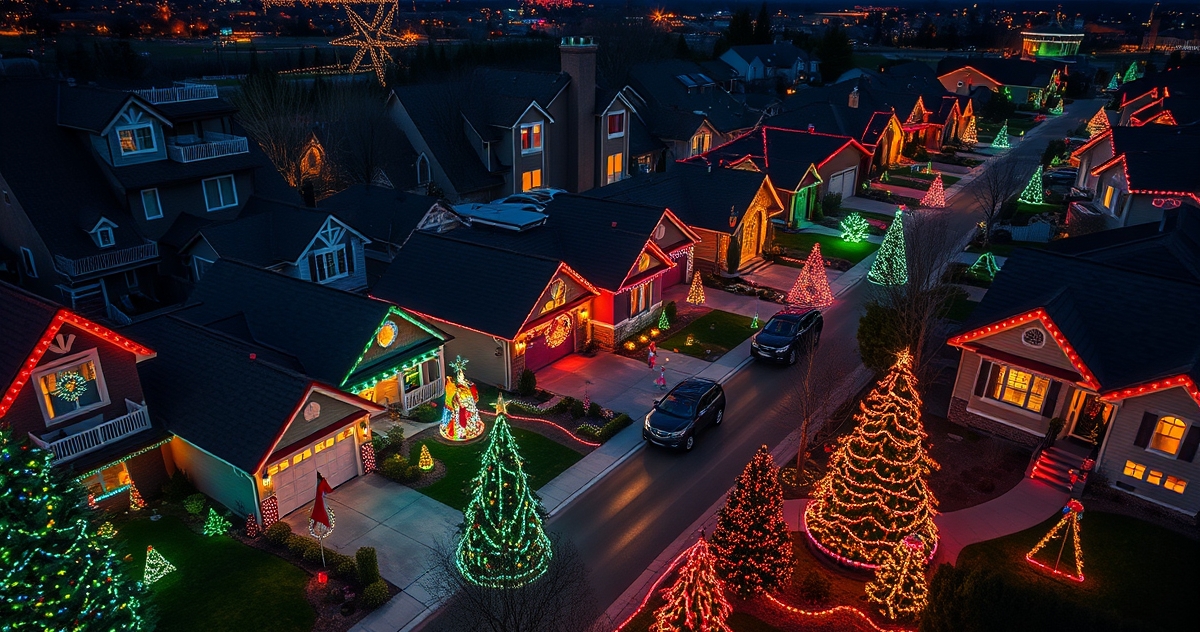 Christmas Lights in Red Bank NJ: Boutique Town Sparkle